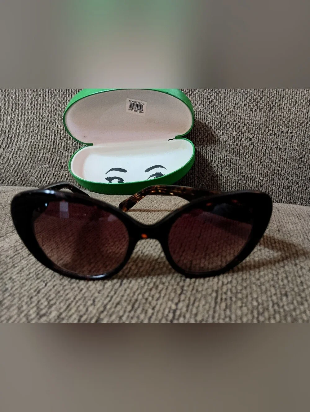 Kate Spade New York, Tortoise Shell, Cat-Eye Sunglasses